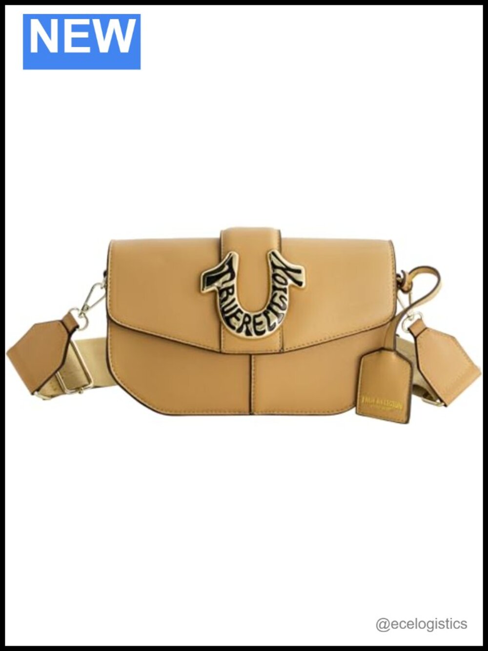 Faux Leather Crossbody Purse with Adjustable Strap Handbag